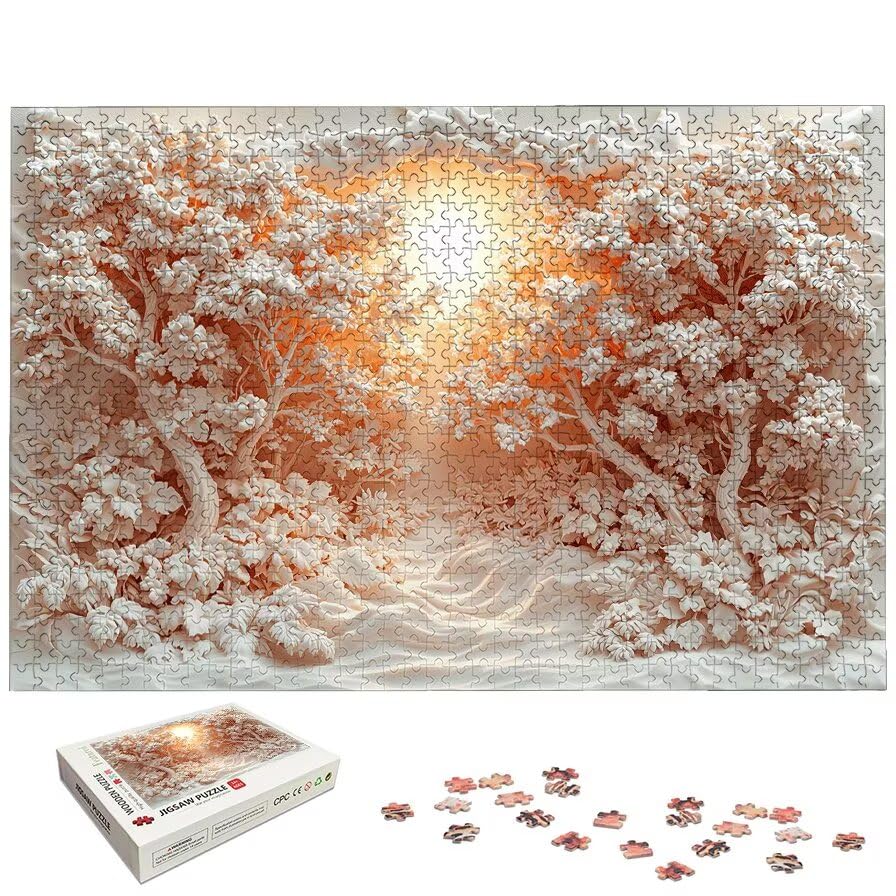 Puzzle 1500 Piezas Invierno para Adultos, Puzzle Paisajes de Madera con Caja Regalo para Adultos, Rompecabezas Desafiante para Toda la Familia, Rompecabezas para Regalo Mujer, Regalo Hombre, -5371
