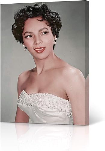 HB Art Design Dorothy Dandridge - Hermoso vestido blanco de colores, lienzo impreso para pared, hermoso icono de arte afroamericano, obra de arte,