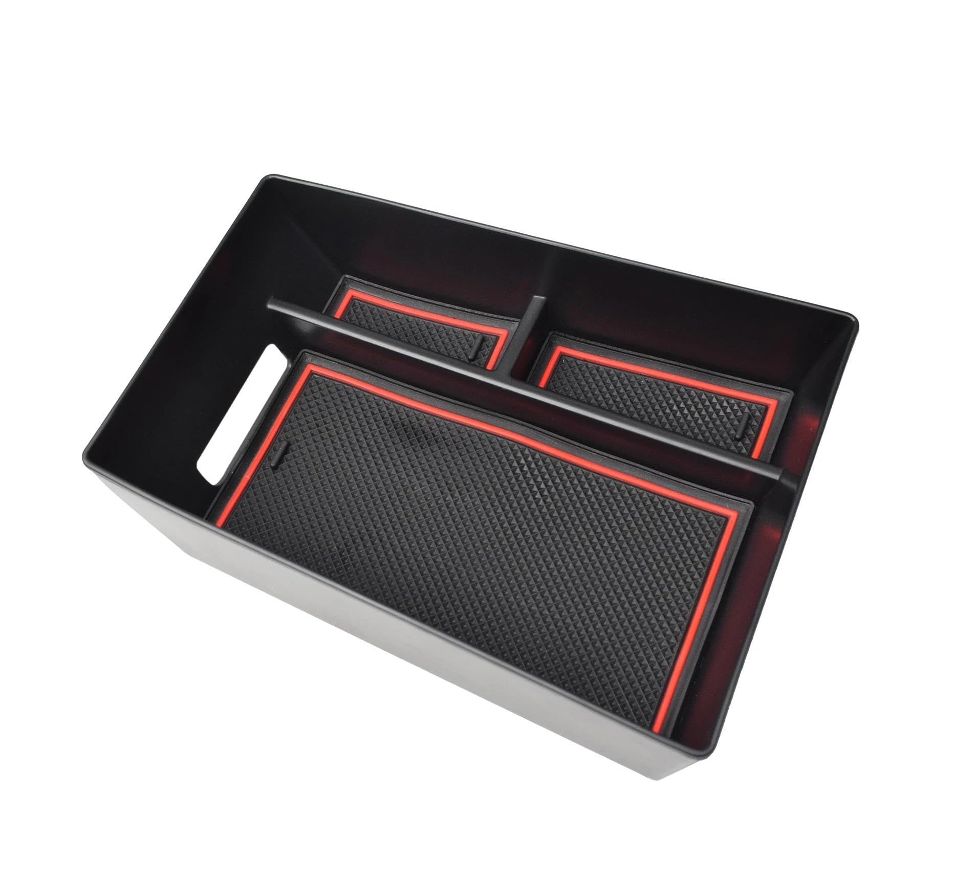 CPXCTZFZUB For BMW For X5 G05 X7 G07 2019-2026 For X6 G06 2020-2026 Center Console Organizer Armrest Storage Box Insert Centre Console Storage Box(Red)