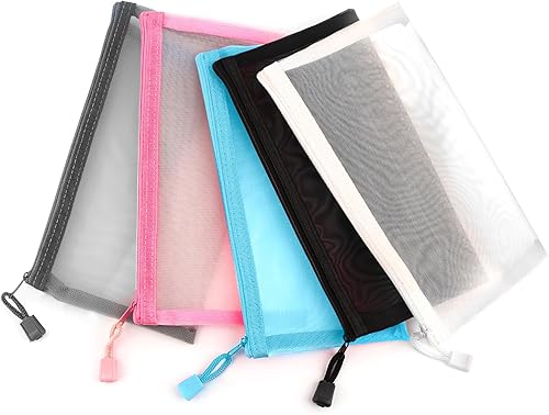 EASYFUN Bolsas organizadoras de malla con cremallera, Champán, Moda Deporte Exterior