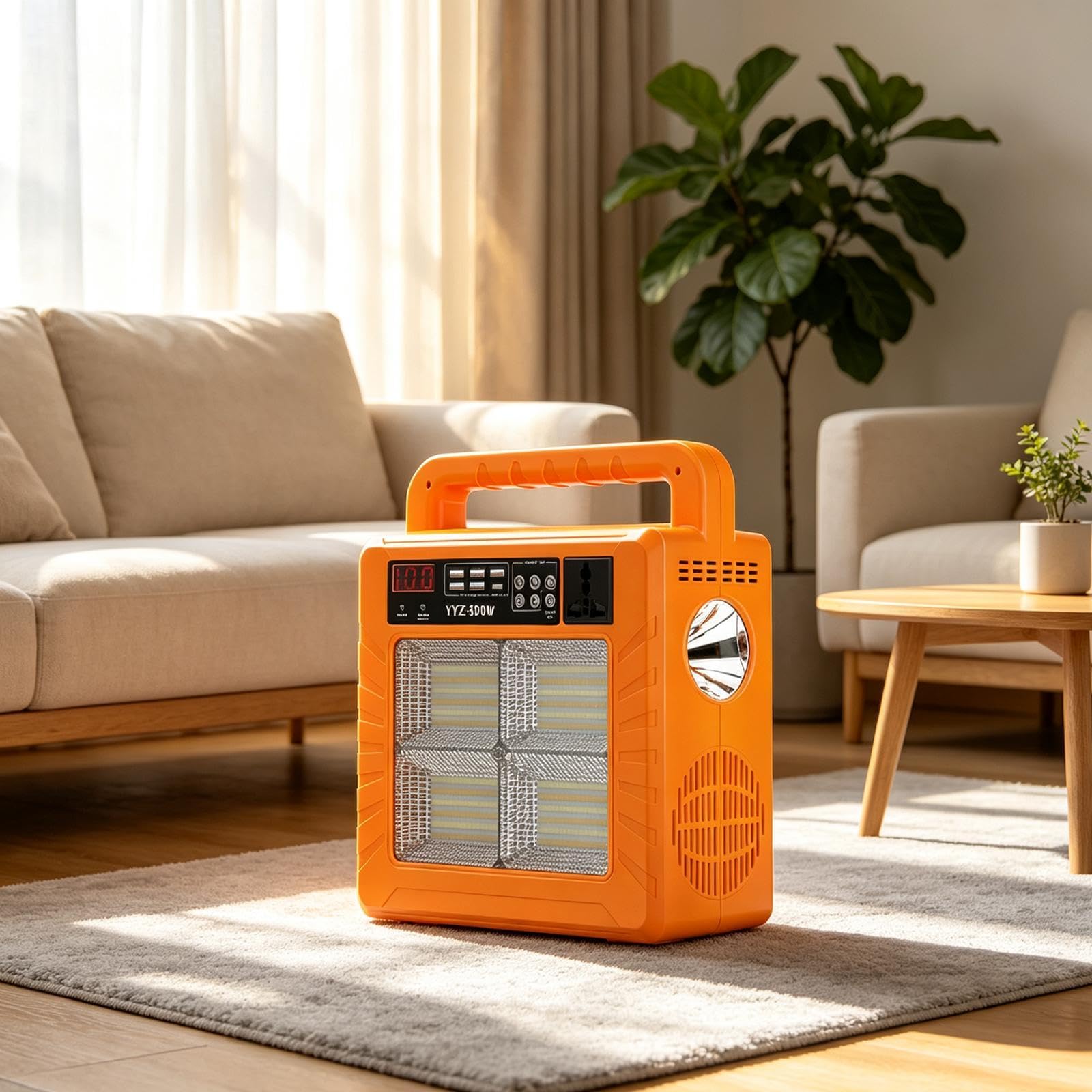 F Fityle Power Bank Portatile di riserva con Ricarica Rapida, Multifunzione W, con Altoparlante Integrato e Luce, Ideale per Escursionismo e Campeggio.