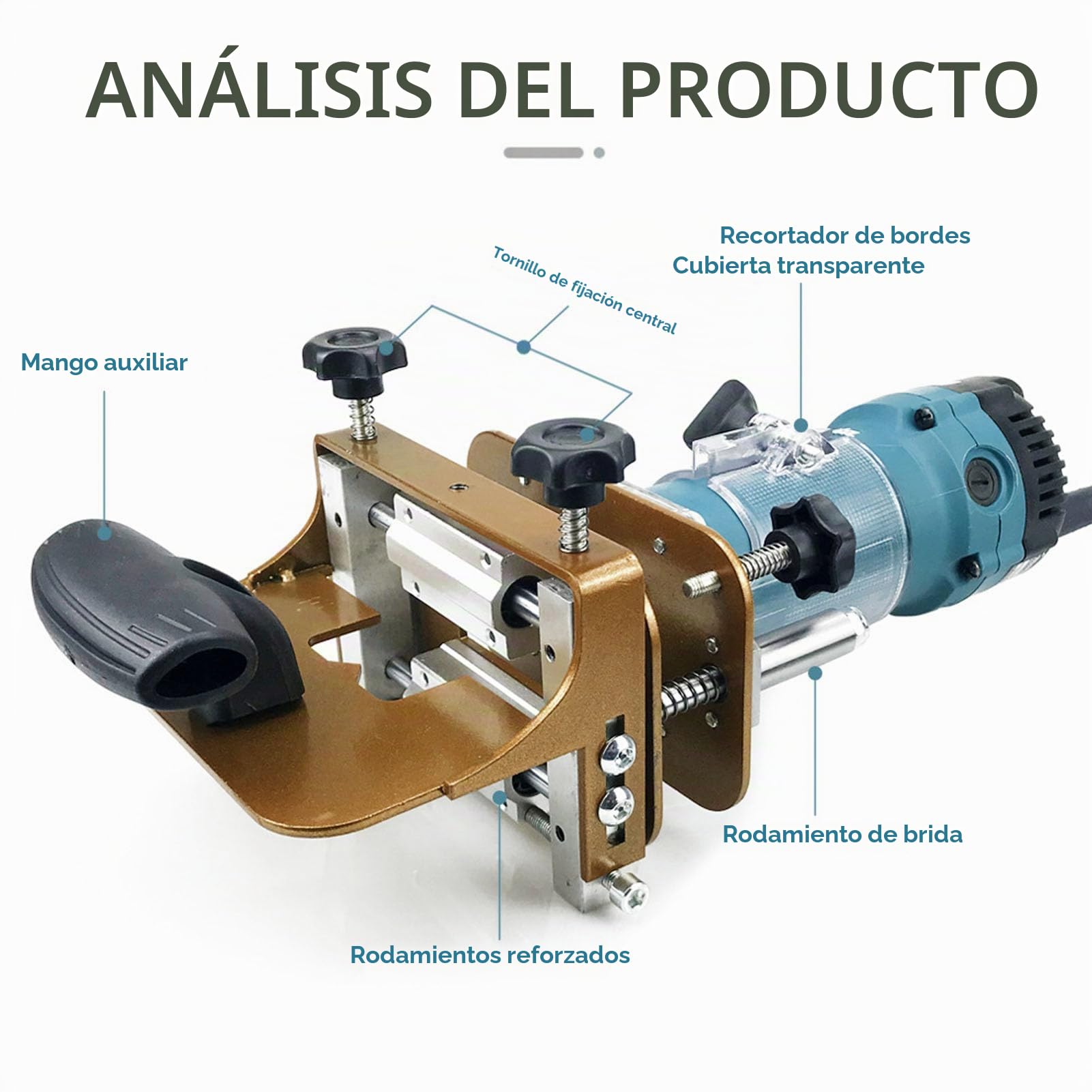 Plantilla para Mortajar 2 en 1, Soporte de Ranurado con Sujetador, Plantilla para Mortaja y Espiga para Enrutador, Herramienta Multifuncional para Ranurar Carpintería, Ancho de