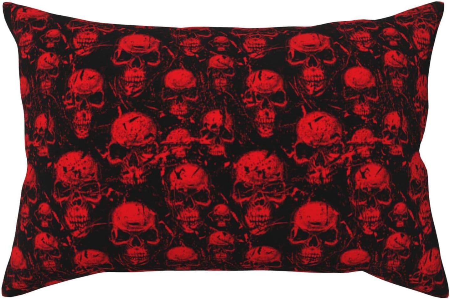 Buewutiry Red Skulls Super Soft Pillowcases with Envelope