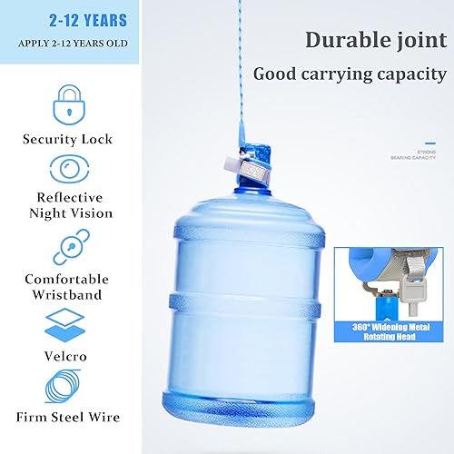 Miniatura 6 de Arnés para niños pequeños, correa para caminar, eslabones de muñeca antipérdida para niños, arnés de seguridad para niños, actualización con