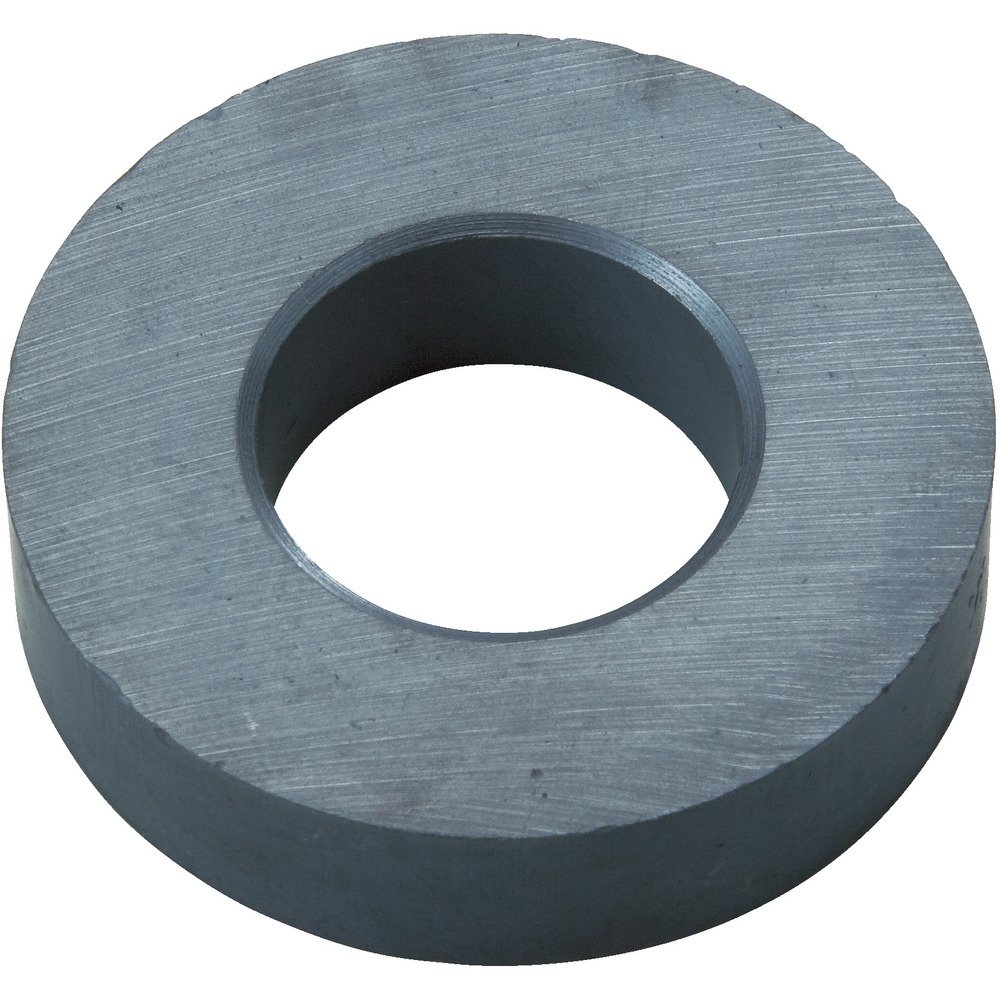 TRUSCO TF60RA-1P Ferrite Magnet, Outer Diameter 2.4 inches (60 mm) x Thickness 0.3 inches (7 mm), 1 Piece = 1PK