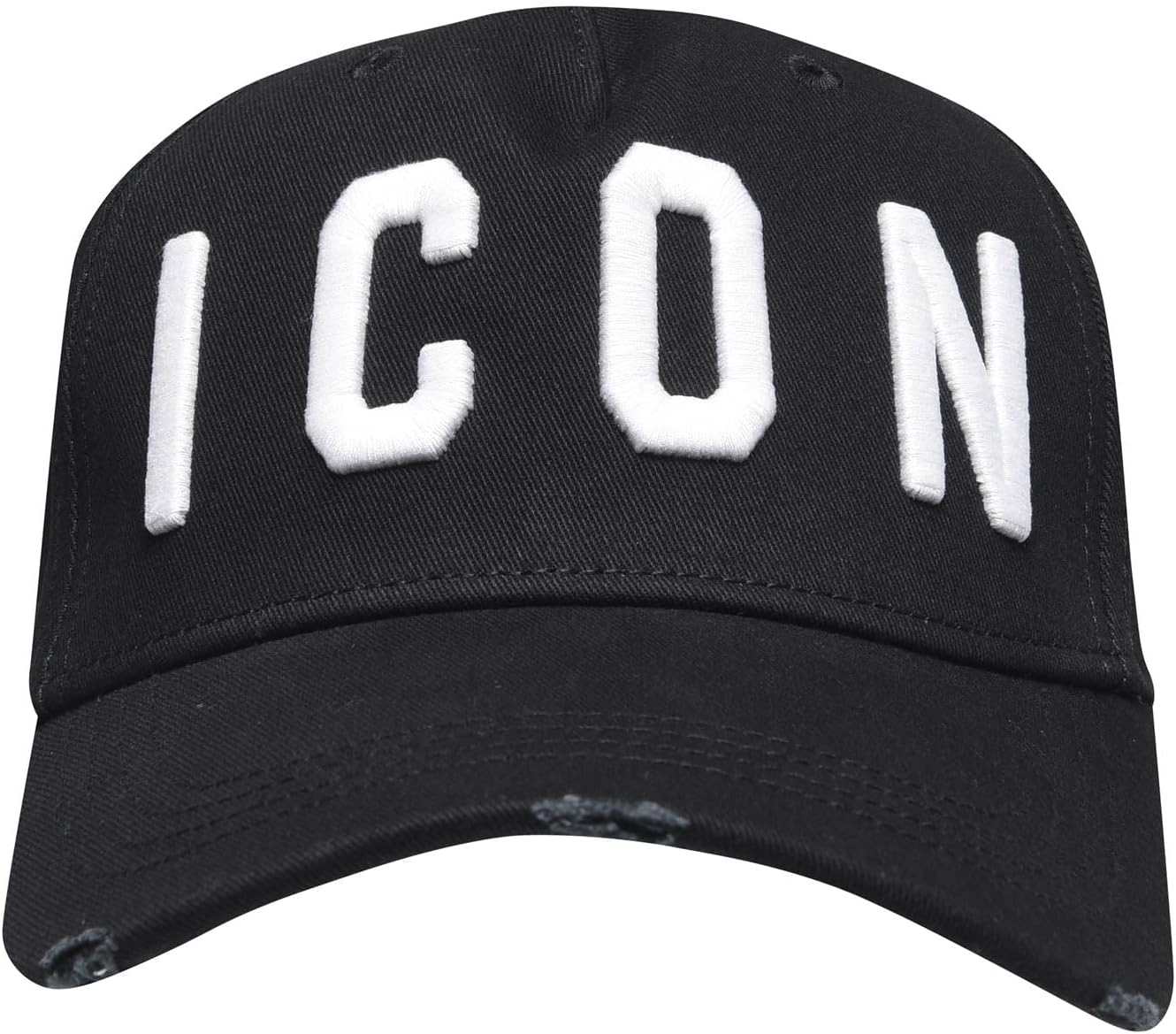 DSquared Icon Cotton-Canvas Cap Black One