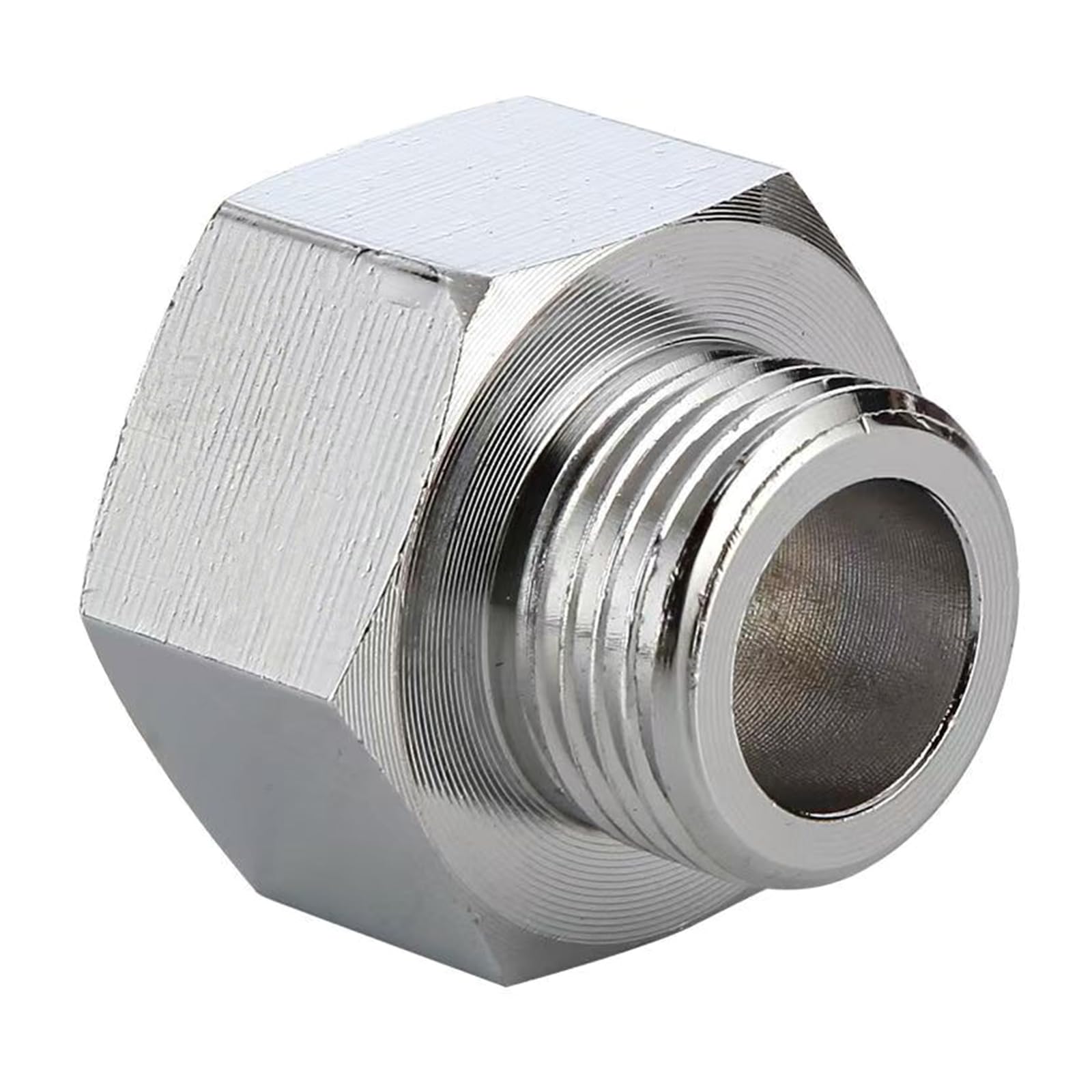 Precisions Threaded 304 Metal Pipe Connector Precisions Threaded Adapter Simple to Use for Stable Leak Frees Water Flows Leak Proof Pipe Joint