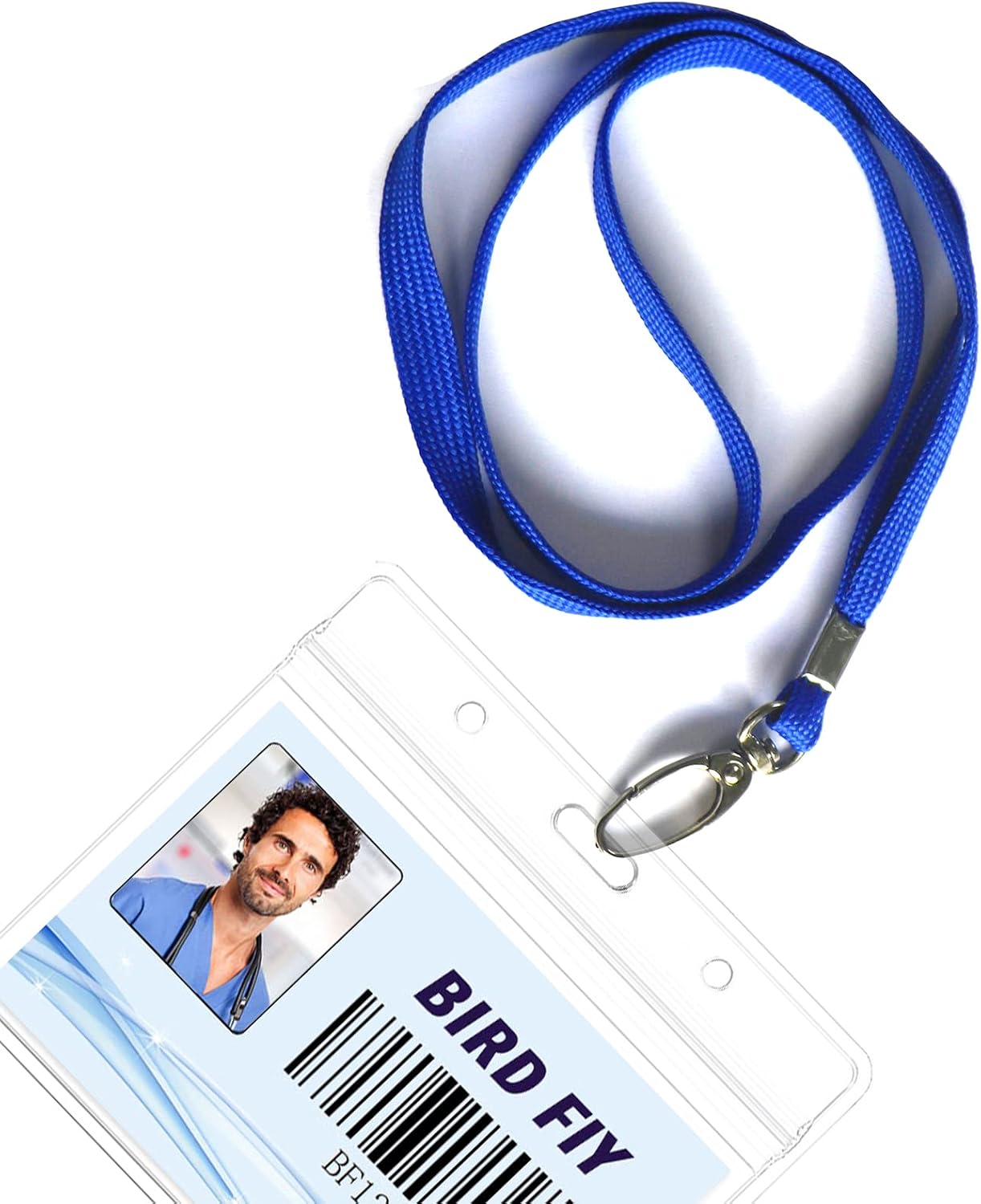 Bird Fiy Black Lanyard 100 Pack Bulk Lanyards for Id Badges Holders Each Lanyard 17 Inch with 360° Swivel Hook