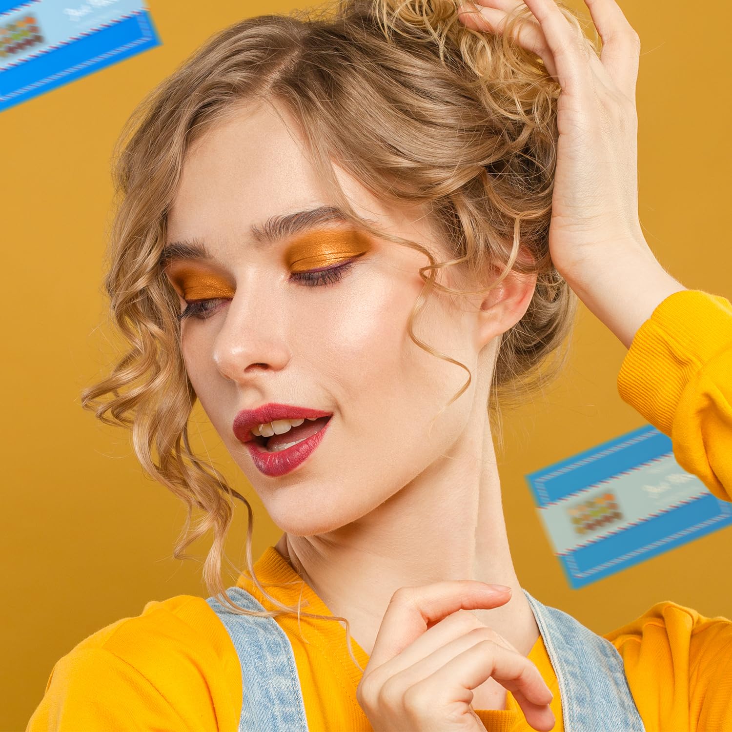 Profusion Cosmetics Just Nice 15-Shades Eyeshadow Palette - Highly Pigmented Matte & Shimmer Shadows, Natural Warm Tones, Blendable Wet & Dry Formula, Long-Wearing Vegan Makeup - Image 3