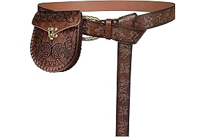 Viking Clothing for Women: Medieval Embossed Belt Set
