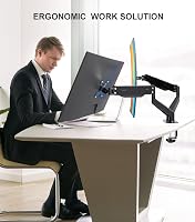 Pholiten Dual Monitor Stand 17-27" Gázrugós Monitortartó Két Képernyőhöz 8