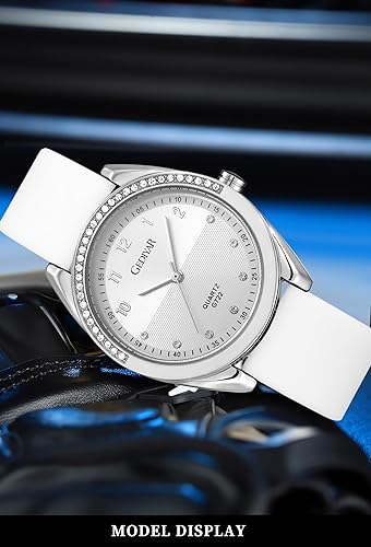 Miniatura 2 de Reloj de cuarzo con diamantes de imitación para mujer, correa de silicona, impermeable, a la moda, casual, deportivo, analógico, regalo para