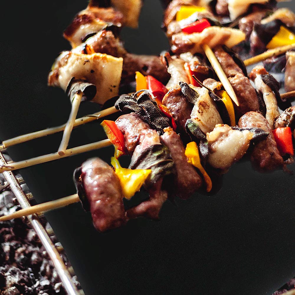 Grillmatten 5er Set 40x33cm | Wiederverwendbar Bis 260°C - Für Gas & Holzkohlegrill