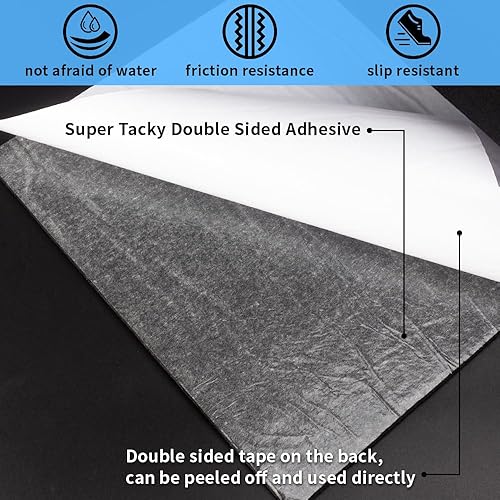 Miniatura 3 de Alfombra de litera de remolque de barco con adhesivo en la parte trasera de 12 pulgadas x 13 pies, alfombra de poliéster marino para exteriores,