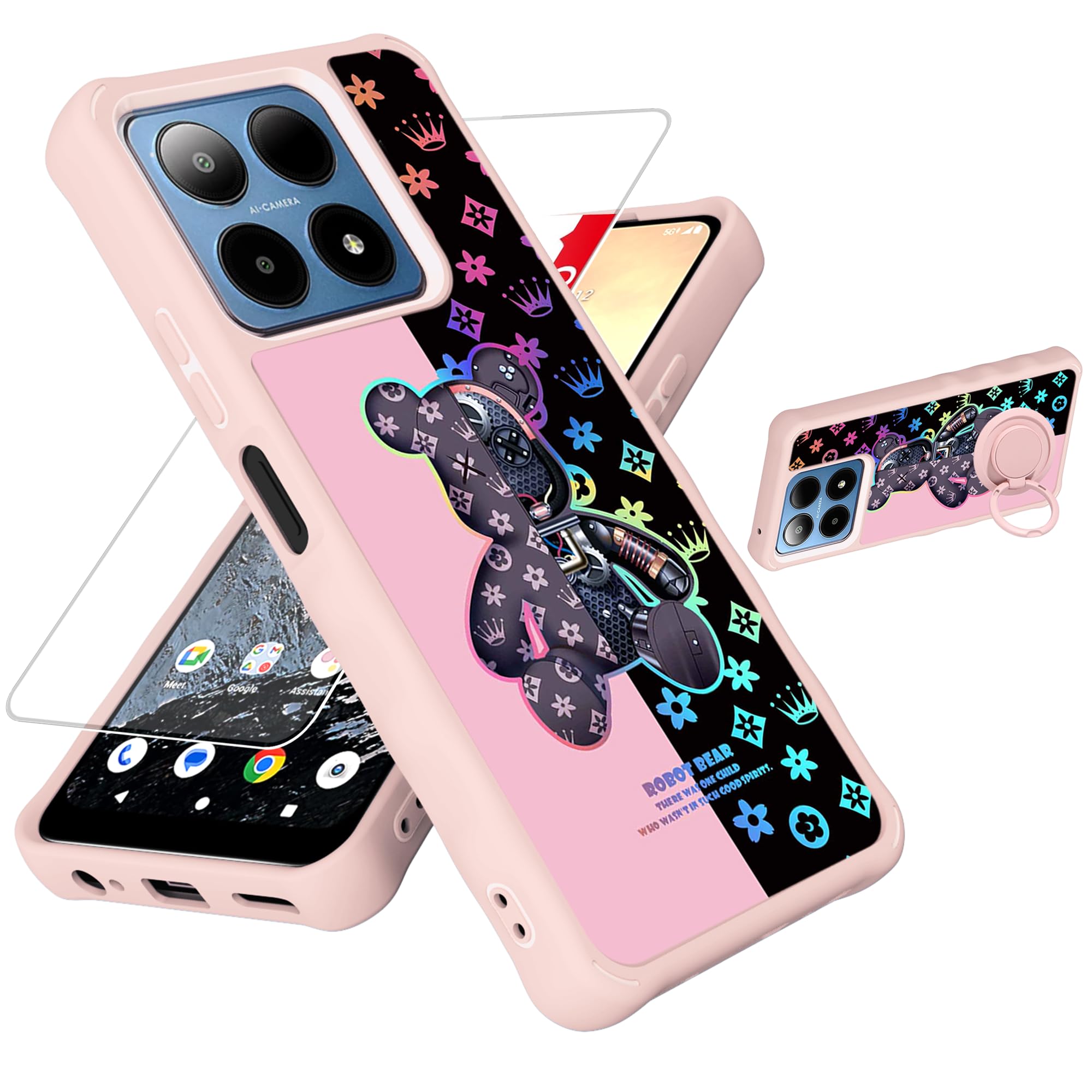 Amazon.com: for Boost Summit 5G Case Compatible with Boost Mobile Summit 5G Phone  Case Cover [with Tempered Glass Screen Protector][Hard PC + Soft  Silicone][Ring Support] [Colorful Reflect Light] IMDF-JXX : Cell Phones