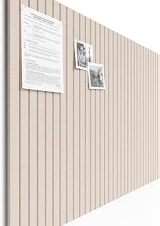 Bumusty 48x36" Large Felt Bulletin Board Tiles - 12-Pack Oatmeal Cork Board Alternative w/ Pushpins & Adhesive Tabs for Office Home