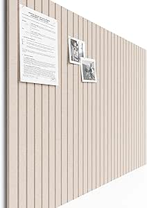 Bumusty Felt Bulletin Board Tiles - 12 Pack, 48 x 36 inches, Oatmeal