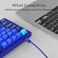 Vista 7 de Keychron Q3 - Perilla de teclado mecánico personalizado con cable, TKL Tenkeyless QMK/VIA macro programable con interruptor rojo Gateron G Pro