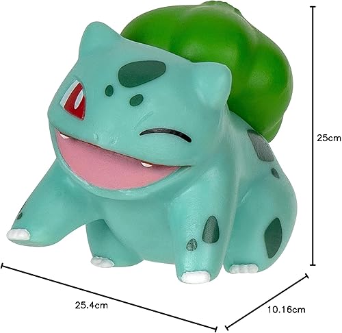 Miniatura 8 de Pokémon PKW3160 Set - Figura de batalla Bulbasaur de 2 pulgadas con cinturón de clip 'N' Go, más accesorios de bola nido y Pokéball
