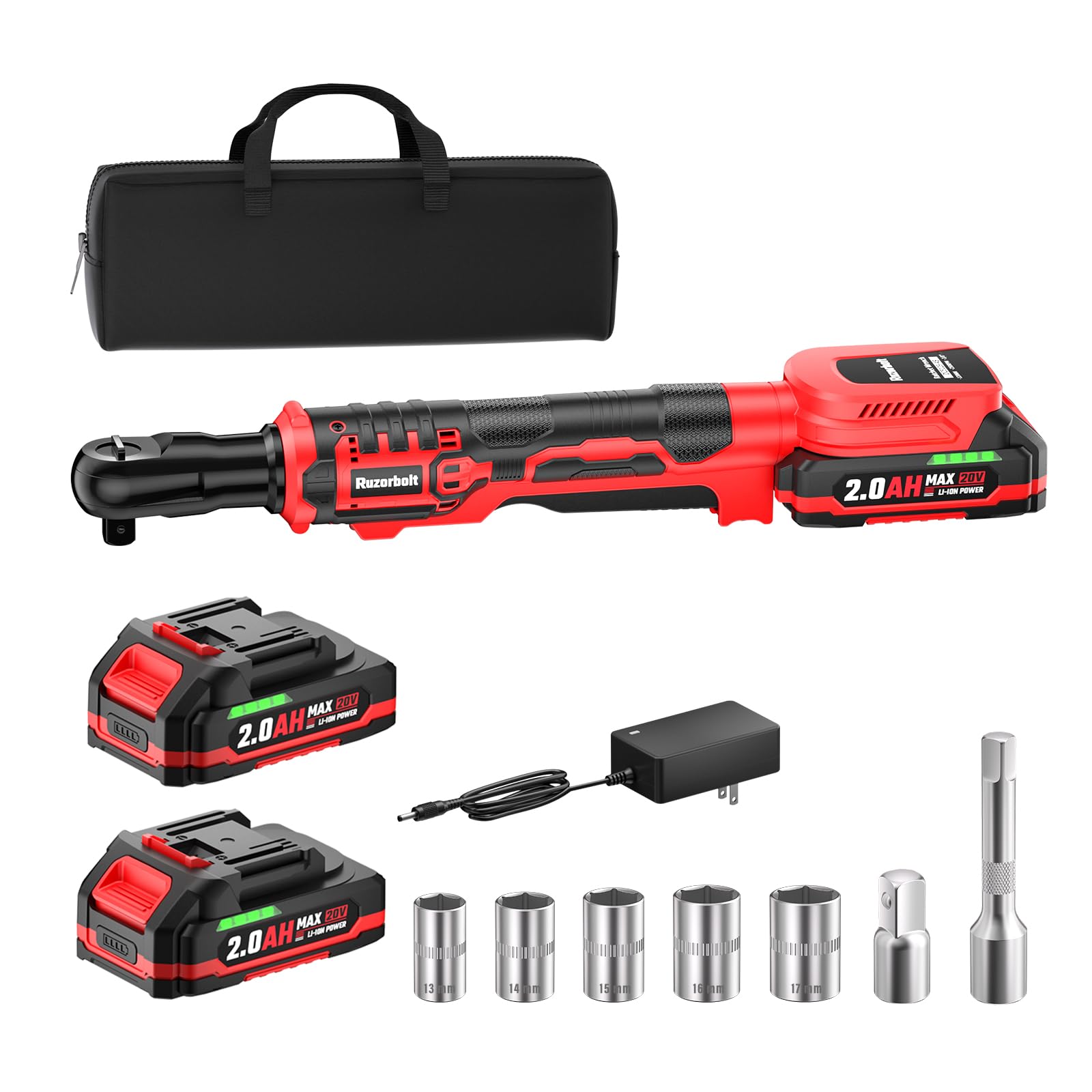 Cordless Electric Ratchet Wrench - 88 ft-lbs Torque -1