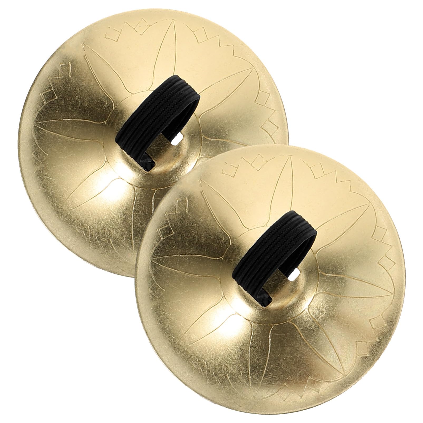 OFFSCH Strong Metal Finger Cymbals Small Dancing Instruments for Stage Performance Props