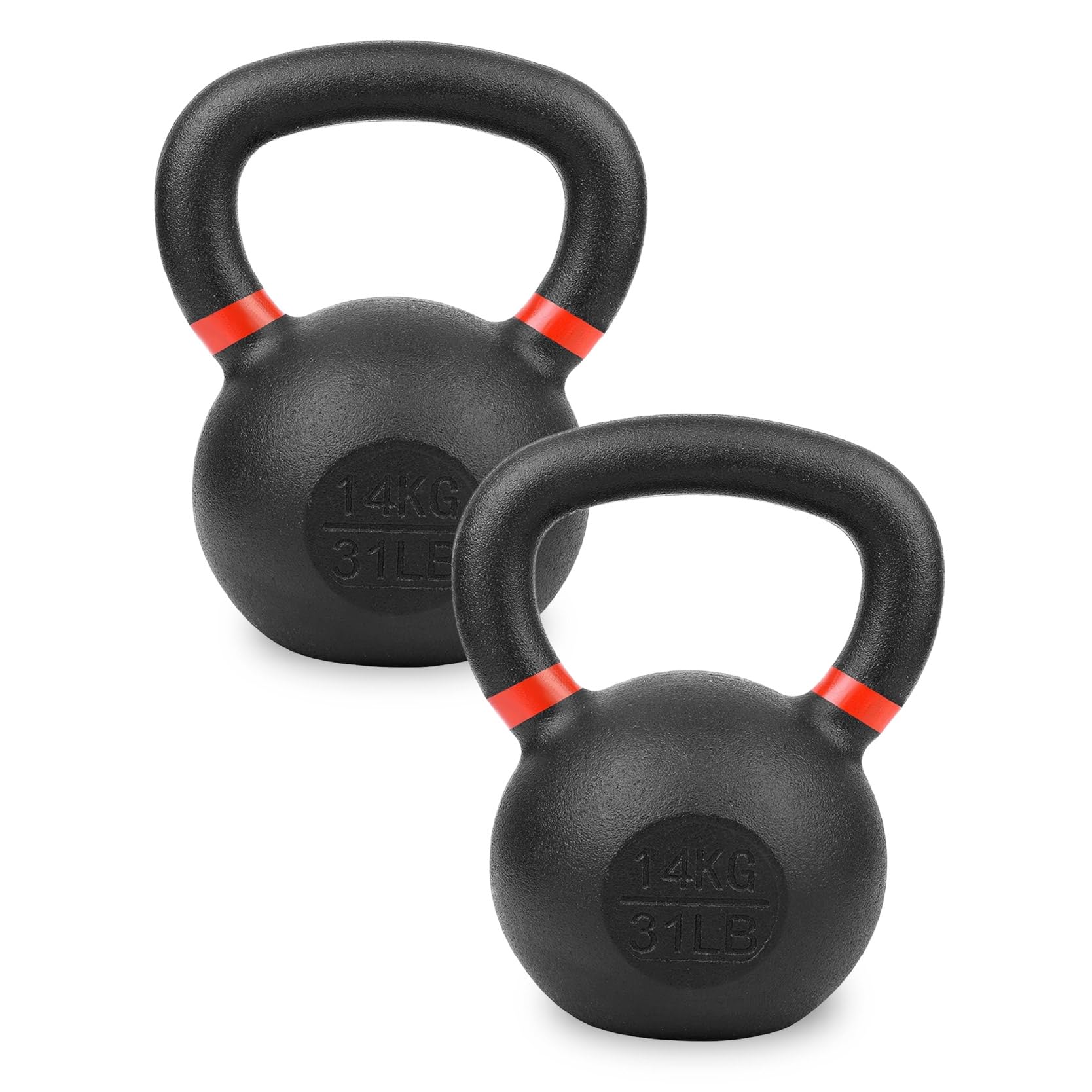 Cast Iron Kettlebell Weight Set 4Kg–32Kg Strength Training Equipment for Home Gym, Fitness, Bodybuilding & Full-Body Workout (Pair, 14Kg) — image 1