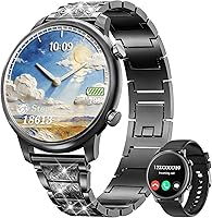 Vista 8 de Hwagol Relojes inteligentes para mujer, teléfonos Android compatibles con iPhone (llamada Bluetooth), monitor de ritmo cardíaco y sueño, 100 modos