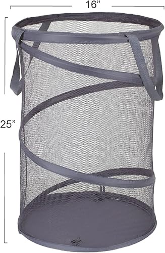 Miniatura 3 de Household Essentials 2027-1 Pop-Up Collapsible Mesh Laundry Hamper Charcoal Gris antracita,Beige,Azul,Marrón,Negro,Verde,Verde oliva