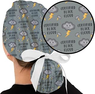 Scrub caps for Women and Men with Buttons - Surgical caps for Women - Bouffant Nurse caps for Women - Scrub Hats for Nurses
