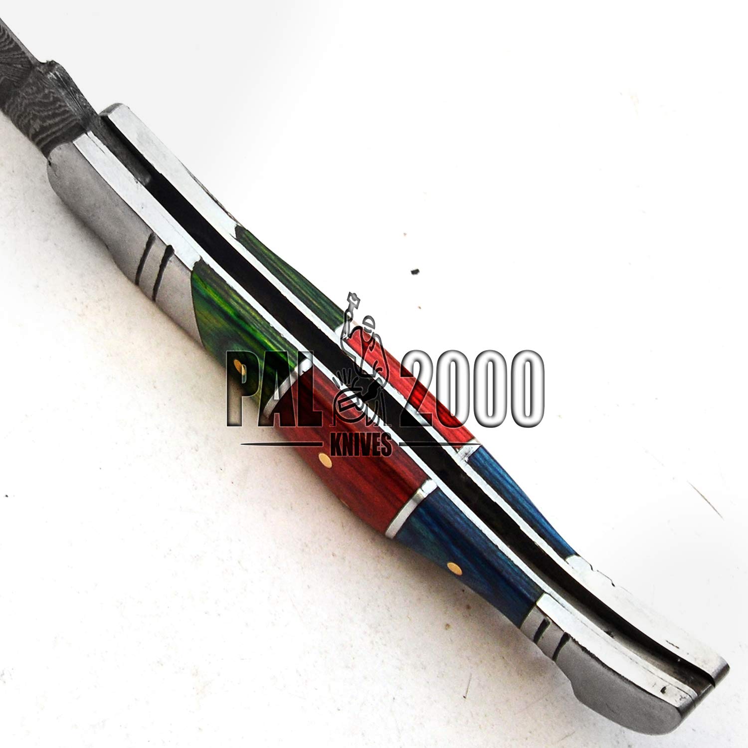SPSR bellissimo coltello artigianale in acciaio damasco fatto a mano con fodero e apribottiglie vini e champagne garanzia di alta qualità 9691