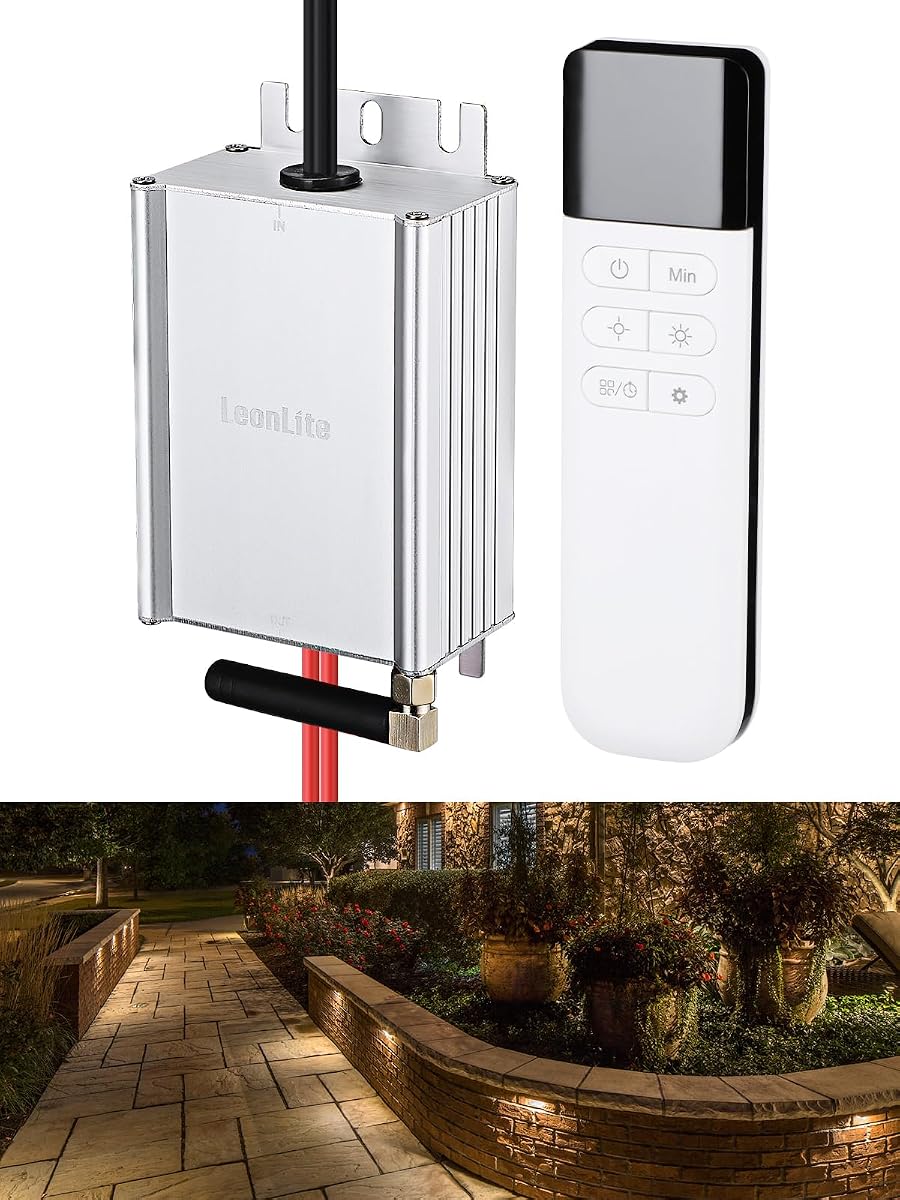 LEONLITE 120W AC Low Voltage Dimmer for Landscape Lighting | 12V-15V AC Working Voltage, 0%-100% Dimming Range, IP67 Waterproof, 100% Compatible with LEONLITE Landscape Light Fixtures