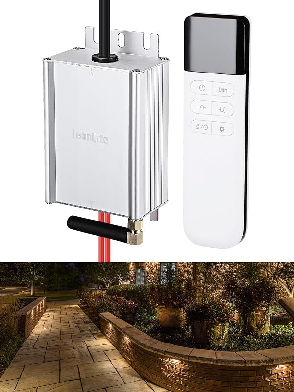 LEONLITE 120W AC Low Voltage Dimmer for Landscape Lighting | 12V-15V AC Working Voltage, 0%-100% Dimming Range, IP67 Waterproof, 100% Compatible with LEONLITE Landscape Light Fixtures