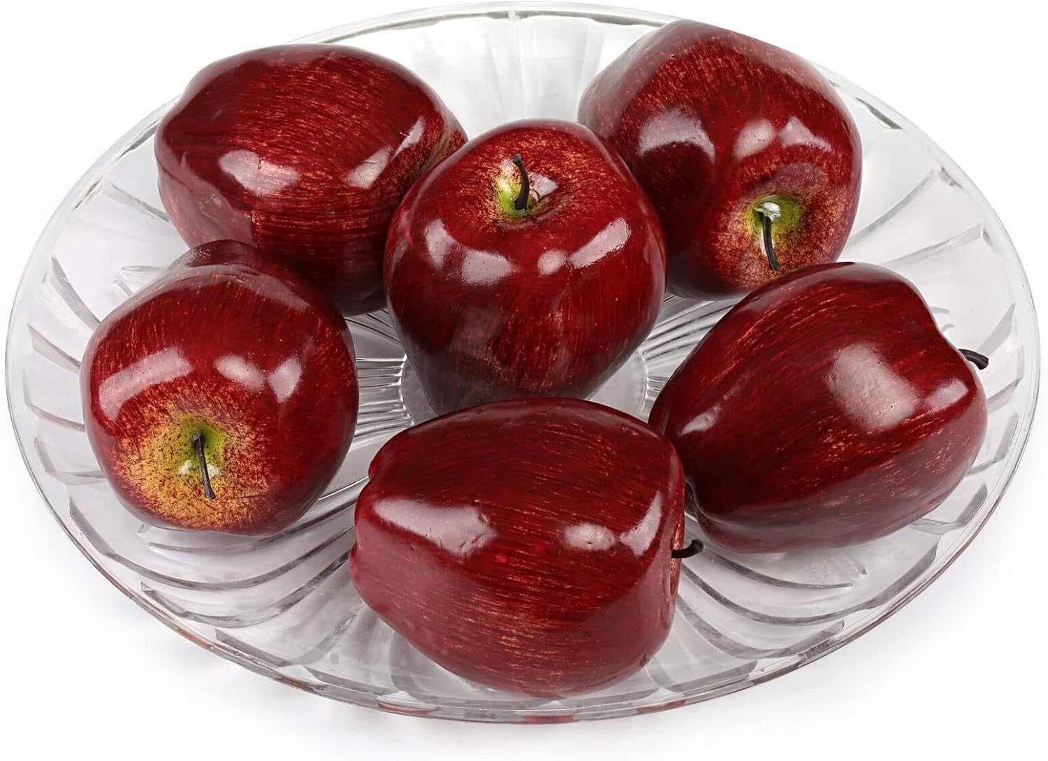 RUVOO Lifelike Faux Fruits Modle 6 Pieces of Simulated Fruit Artificial Fake Models for Home Decoration Photo Props