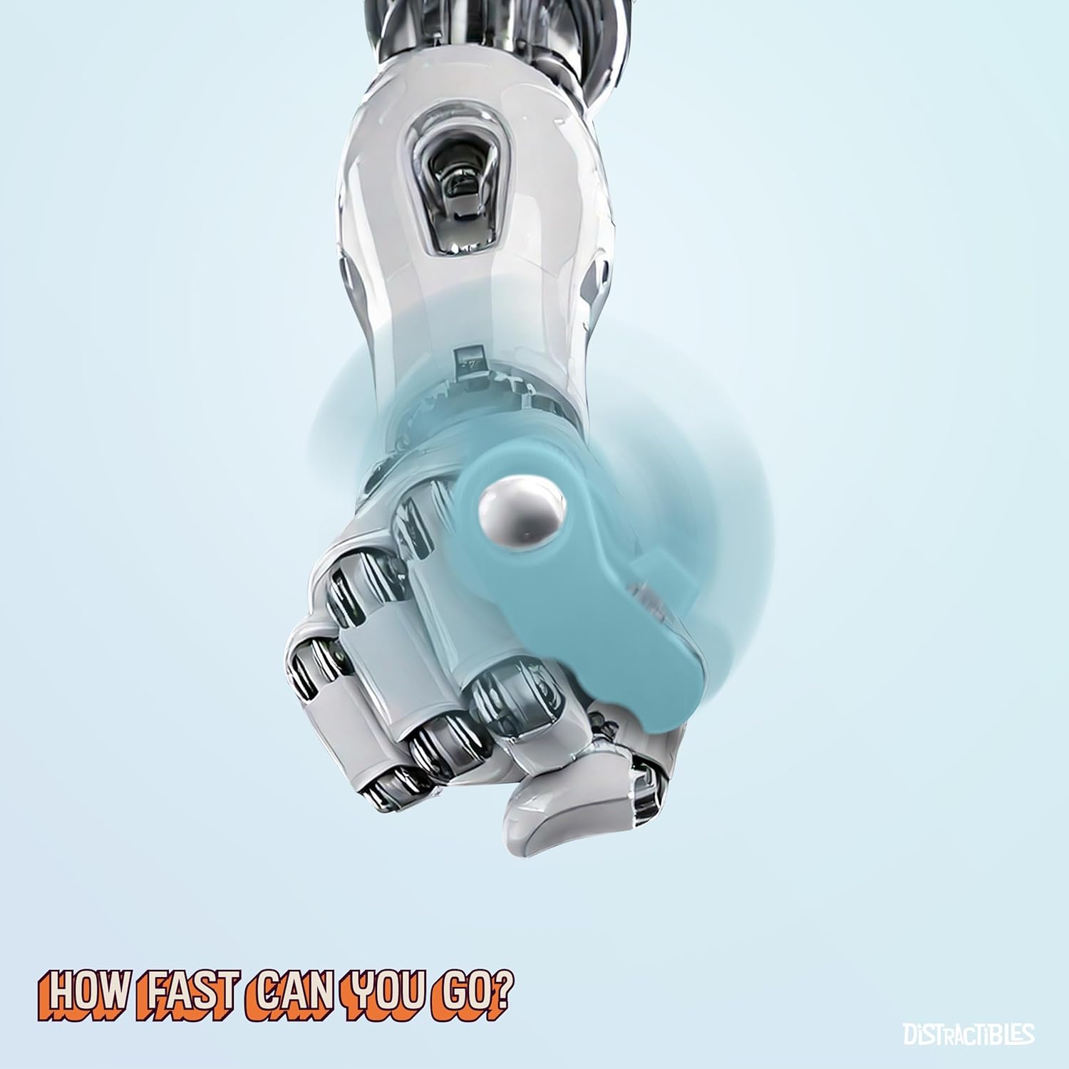 Sensory Fidget Spinner with Clicker, 2-Pack, with Satisfying Clicky Buttons, Textured Ring Design, Stress Relief and Anxiety Reducer (Black-Blue)