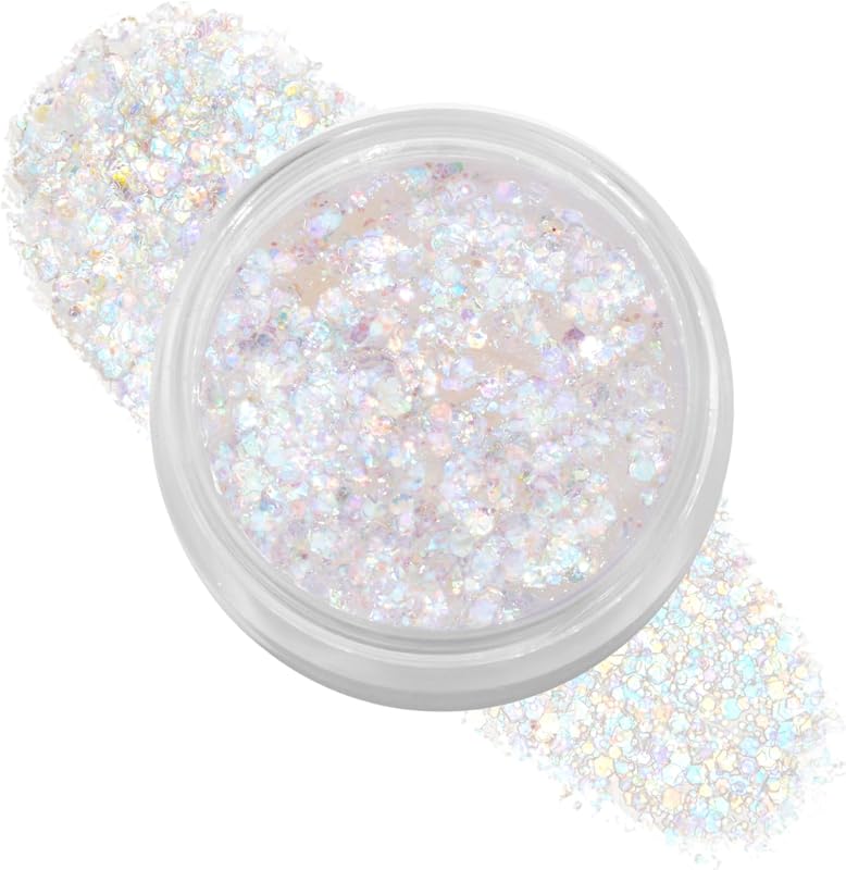 ColourPop Glitterally Obsessed Body Glitter Gel - Multi-Colored Glitter Makeup Made with an Adhesive Gel Formula - Easy to Use & Mess Free - Disco Lady (0.06 oz)
