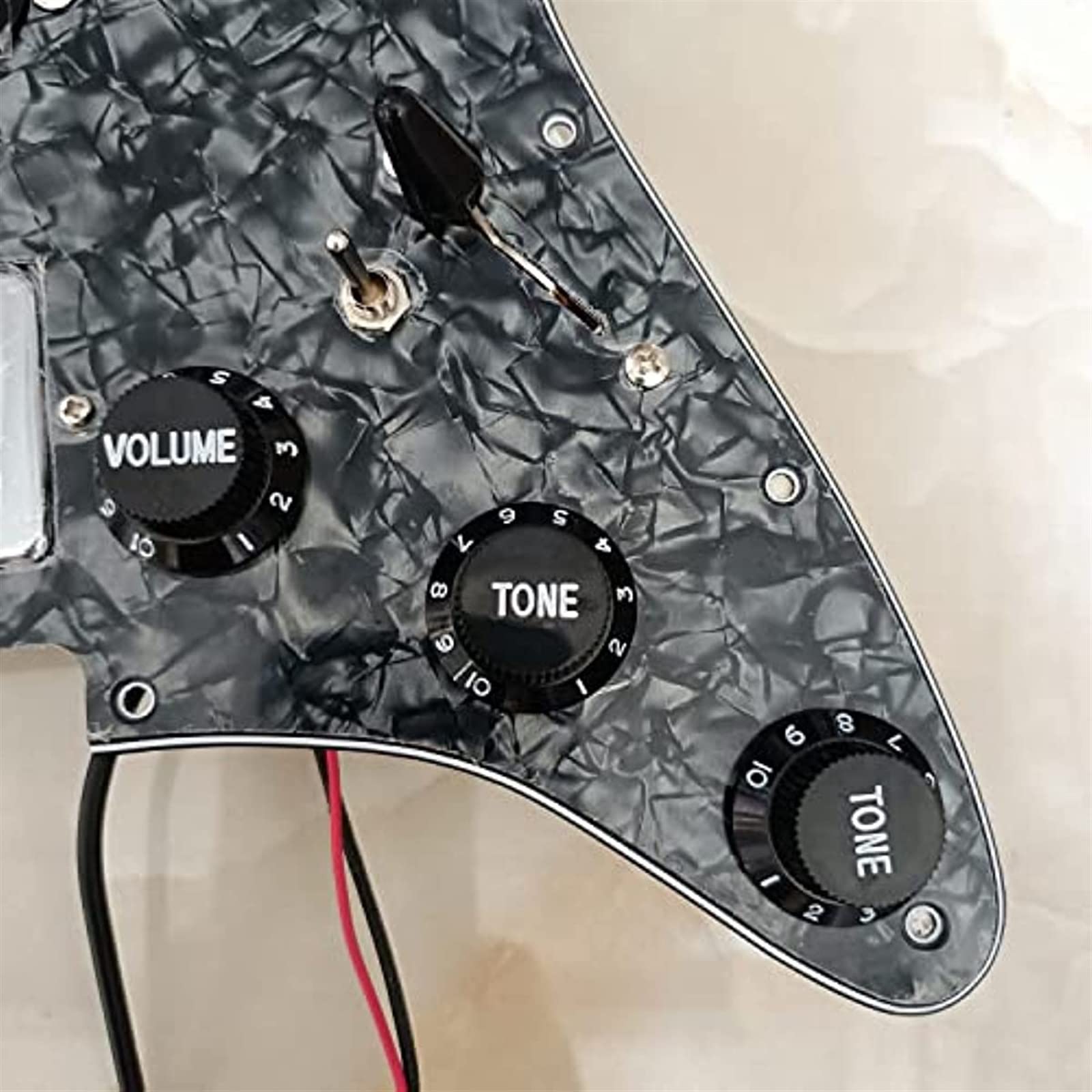 Juego De Golpeador De Guitarra Eléctrica Precableado HSH, Pastillas Humbucker Alnico V Multifunción Para For ST Guitarra Guitarra Precableado Golpeador