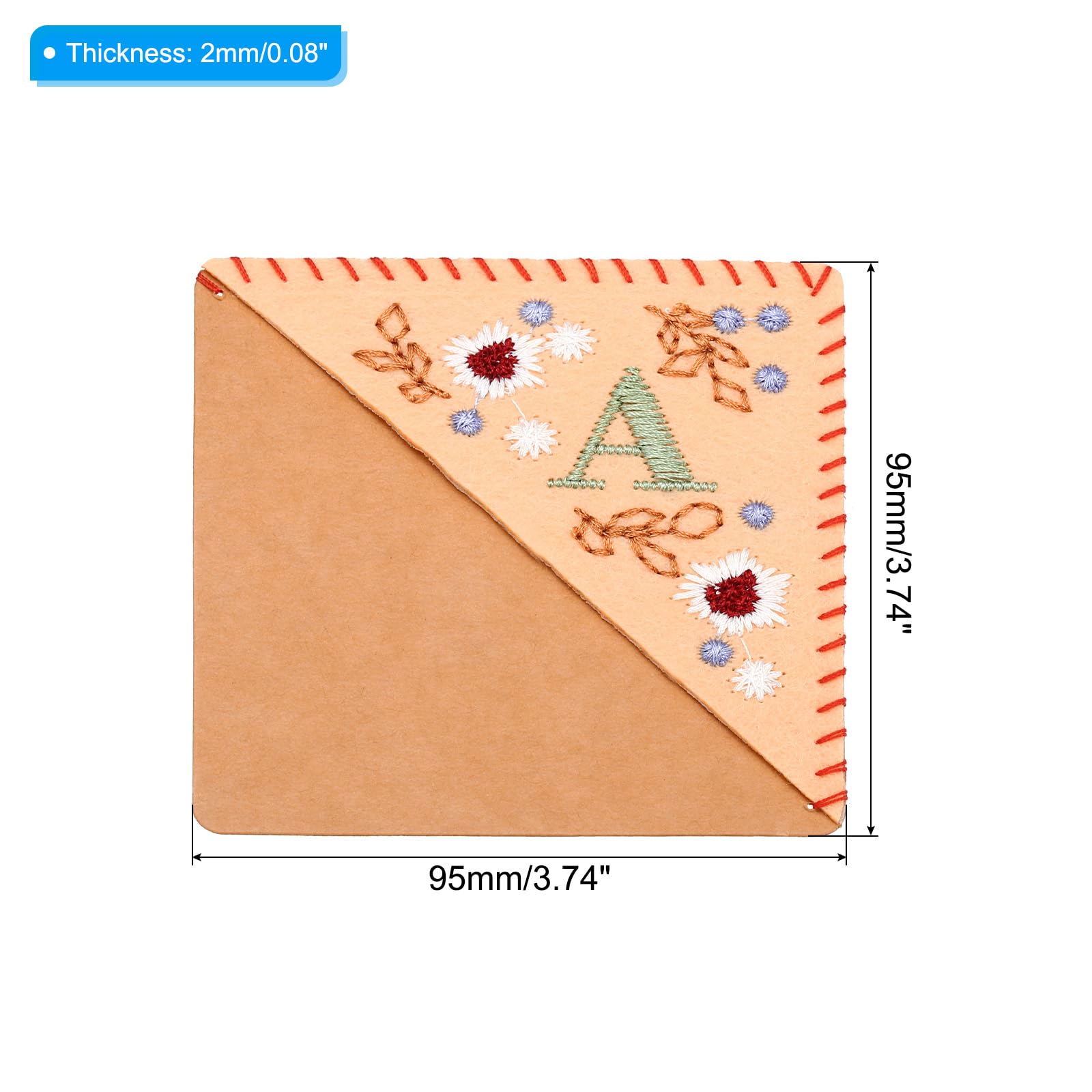 PATIKIL Personalized Embroidered Corner Bookmark - Image 2
