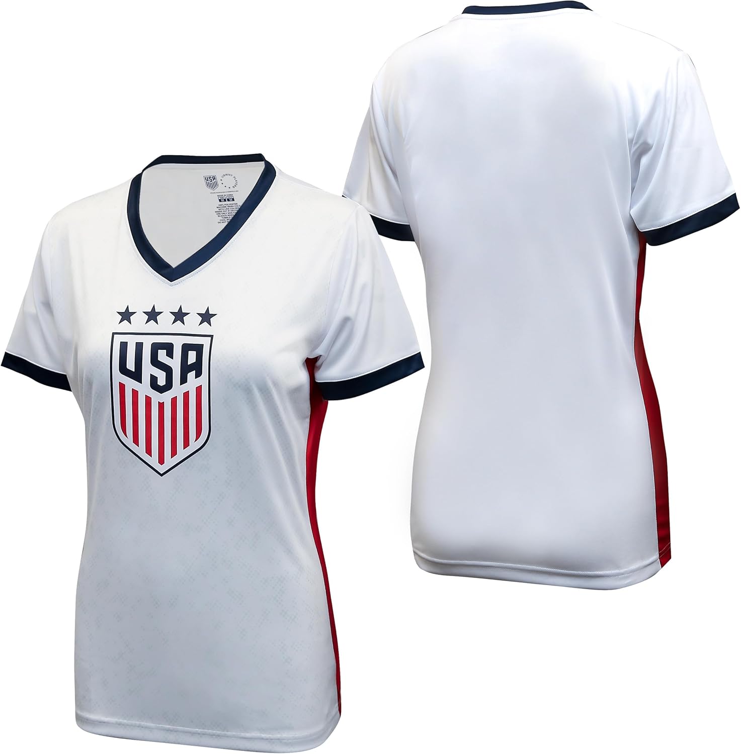 Icon Sports U.S.Women Soccer Game Day Tee - Officially Licensed Unisex Adult Short Sleeve Polyester T-Shirt - Image 2