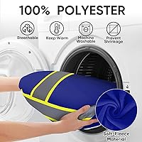 Vista 5 de TICONN Chaqueta con capucha de seguridad, sudadera con capucha reflectante de alta visibilidad, equipo de PPE para clima frío cumple con ANSI III