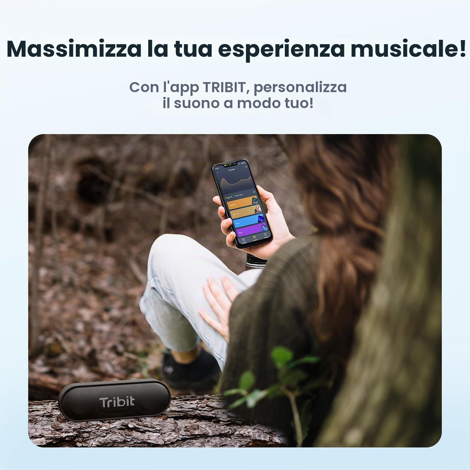 Tribit Casse Bluetooth, Altoparlante Bluetooth Impermeabile IPX7 cassa usb portatile con Basso+ Esclusivo 20 Ore Gioco speaker portatili per Giardino, Festa, Auto, Viaggio, Spiaggia | bassi intensi, IPX7 impermeabile, wireless, BT 5.3, EQ, TWS, microfono