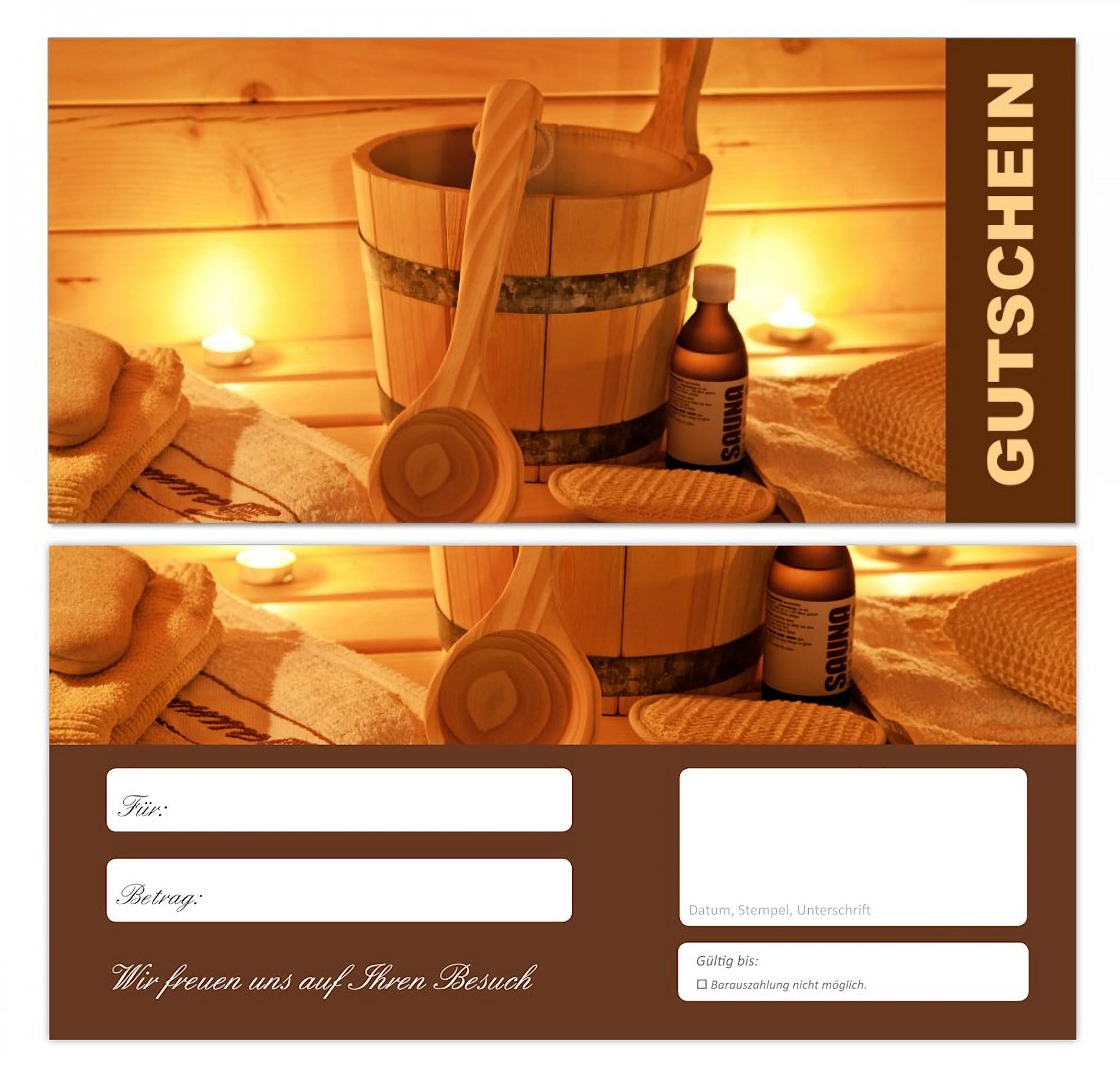 200 Stück Premium Geschenkgutscheine (Wellness-673) - Ein schönes Produkt für Ihre Kunden Gutscheine Gutscheinkarten für Bereiche wie Wellness, Sauna, Spa, Massage, Erholung, Urlaub, Kosmetik, Reisen, Entspannung und vieles mehr