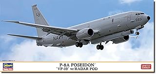 Hasegawa 10856 1/200 P-8A Poseidon CP10 with Radar Model Kit, Multi-Colour