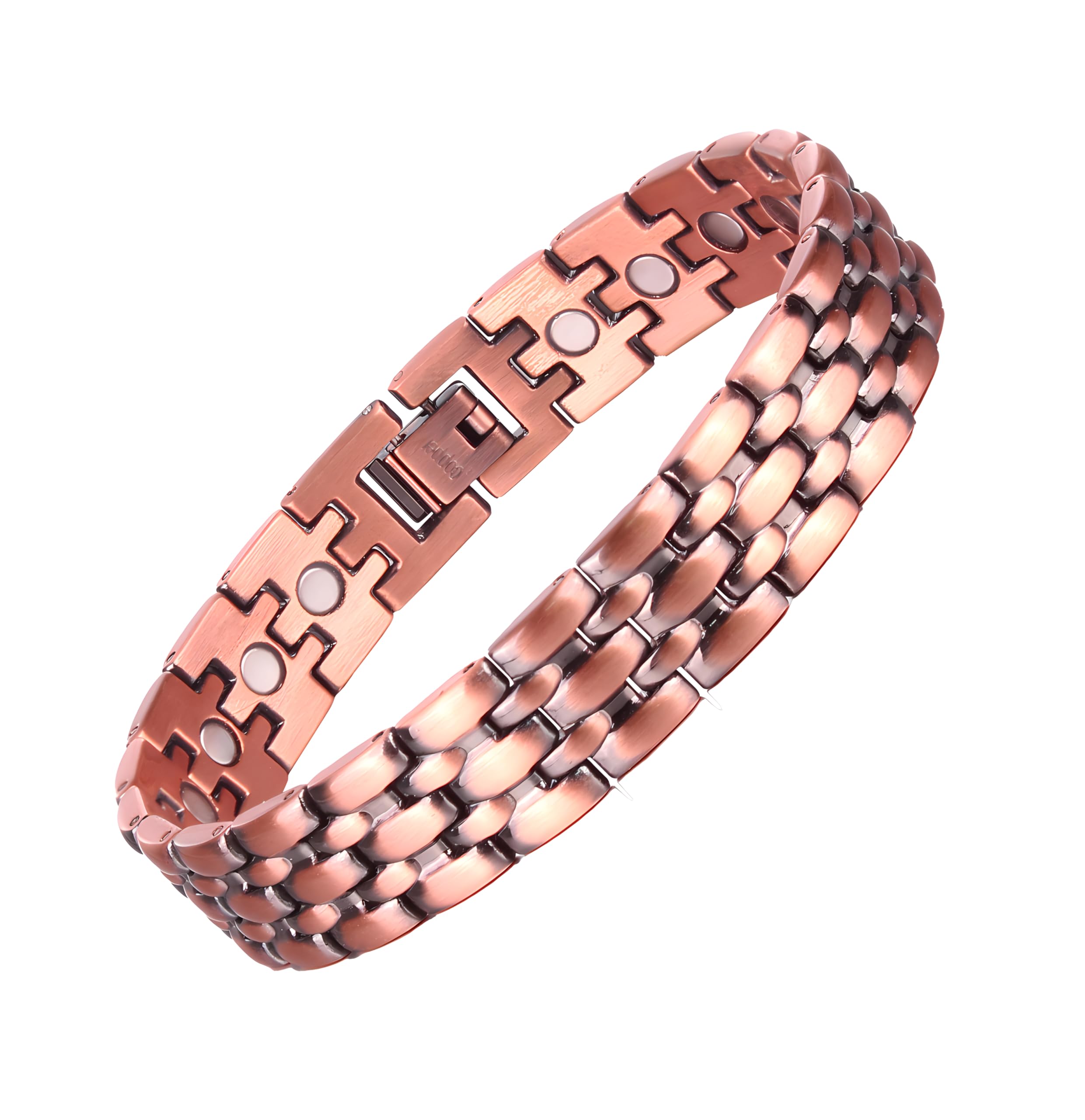 Vintage Pure Copper Bracelet For Men Arthritis Pain Relief Bio-Energy Blood Pressure Bracelet Health Bangle Jewelry