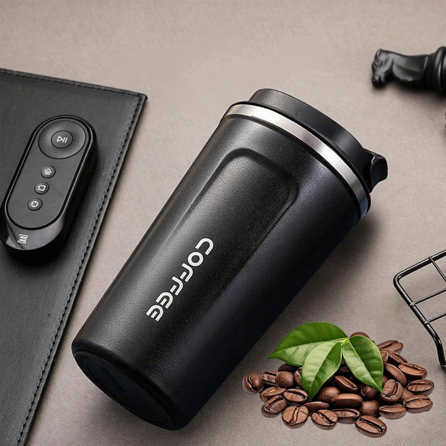 Stainless Steel Coffee Mug,Leak Proof Coffee Travel Mug Cup,17 OZ Thermal Cup(304 Stainless)