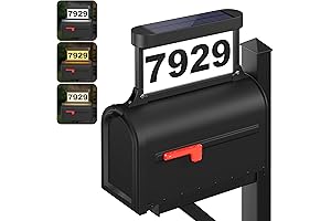Solar-Powered Illuminated House Number Plaque: Illuminate Your Mailbox