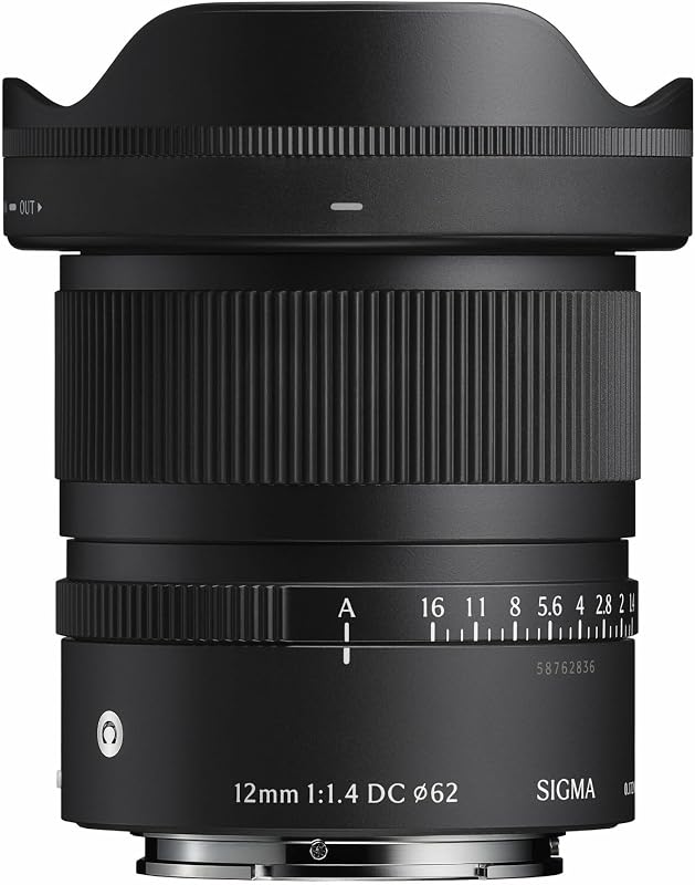 12mm F1.4 DC | Contemporary for Canon RF | 12mm f/1.4 aperture with stepping motor and 225g weight for landscapes, vlogging and astrophotography