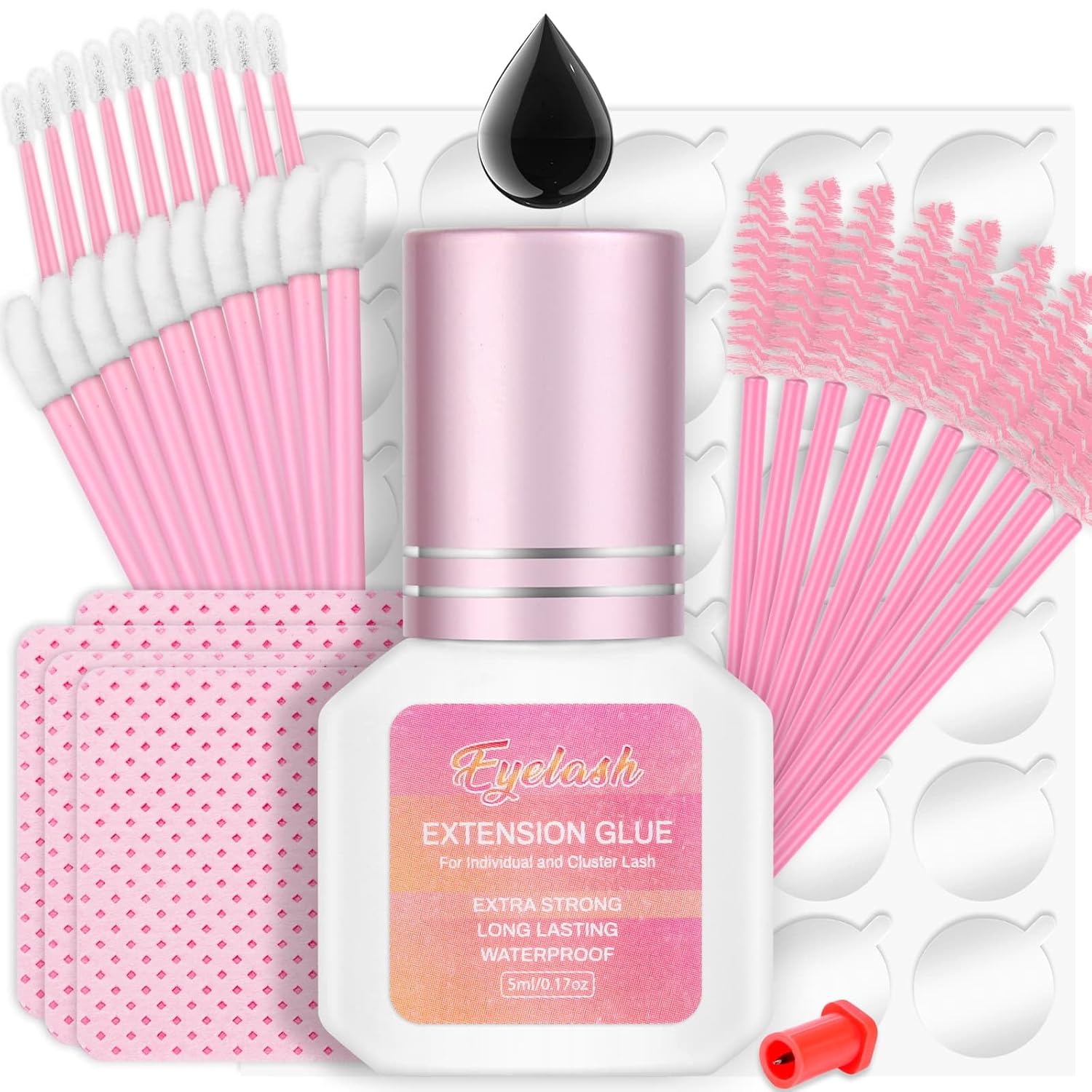 Lash Glue for Extension Eyelash, 1 Sec Eyelash Adhesive