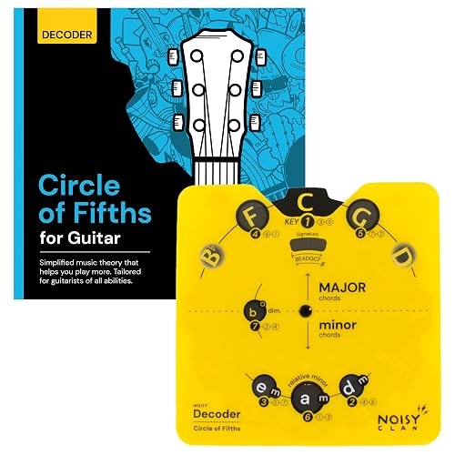 Guitar Circle of Fifths Wheel + Guitar Theory Book: Chord