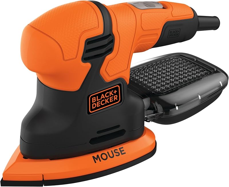 Lijadora eléctrica de detalles BLACK+DECKER MOUSE de 1,2 amperios (BDEMS200C)