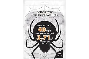 White Polyester Spider Webs: Enhance Halloween Ambiance with Ethereal Decorations